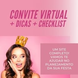 Site da Debutante - Site da Festa de 15 Anos + Save The Date + Checklist .
